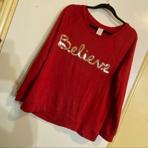 Believe sweatshirt
